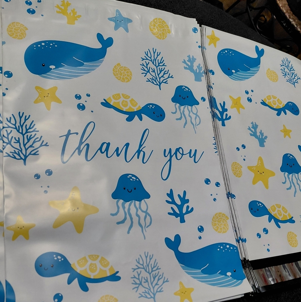 20ct. 10x13 Polymailers Bonus: Random Thank You Cards/Stickers🦋LAST ONE - Picture 4 of 4
